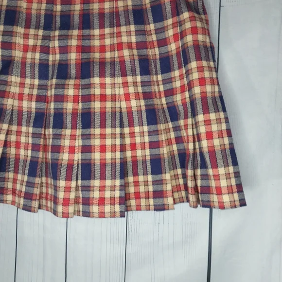 Brandy Melville John Galt School Girl Plaid Mini Skirt One Size - Picture 7 of 9